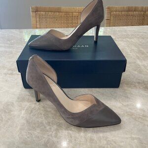 Cole Haan Josette Pump in Stormcloud Suede, Size 6.5